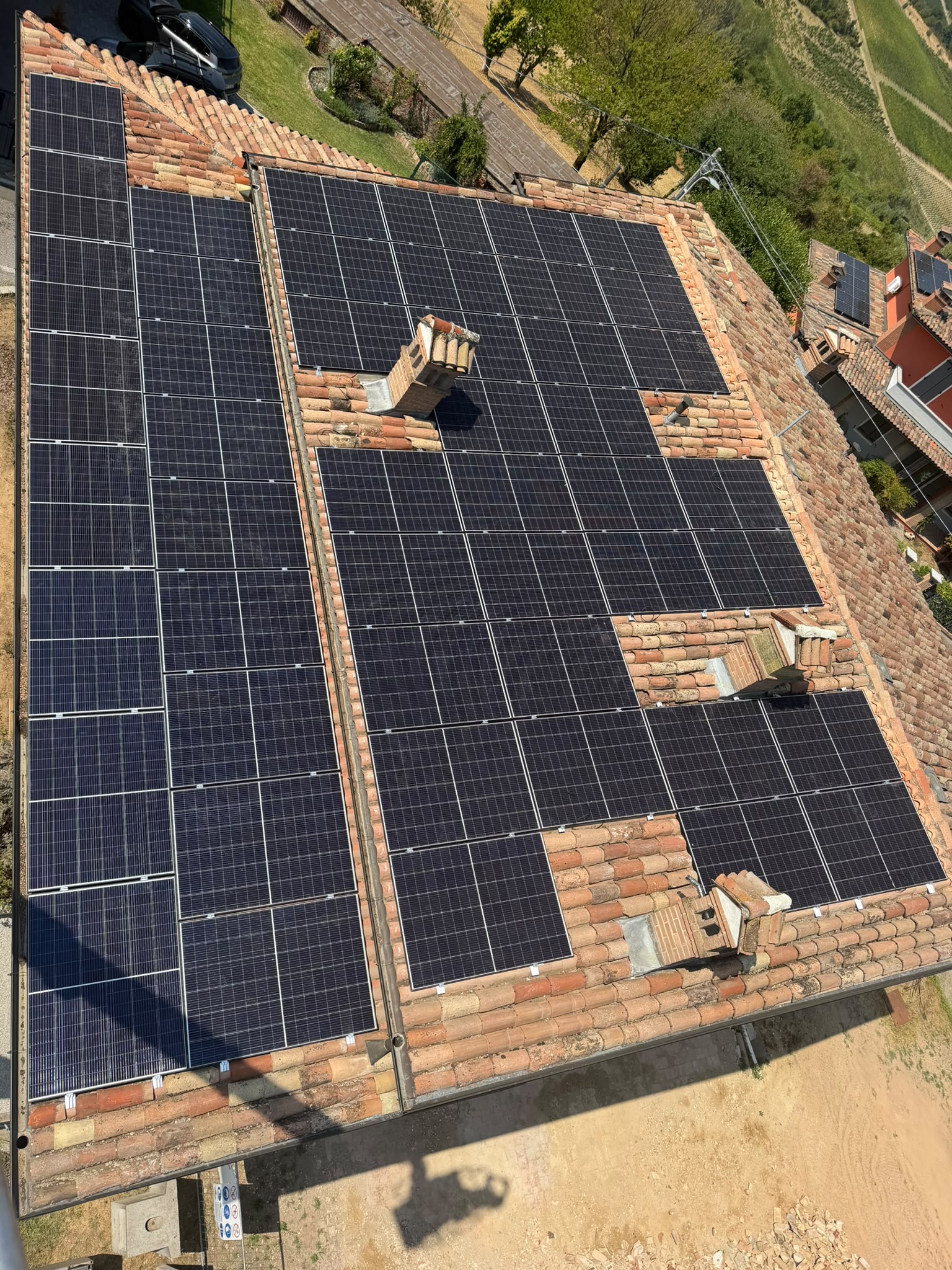 Fotovoltaico sulle coperture dell’Azienda Agricola Belcredi